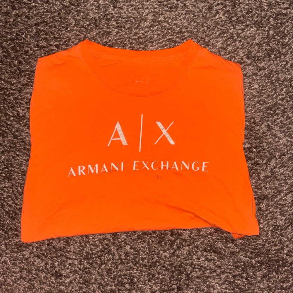 Armani Exchange Vibrant Orange Tee